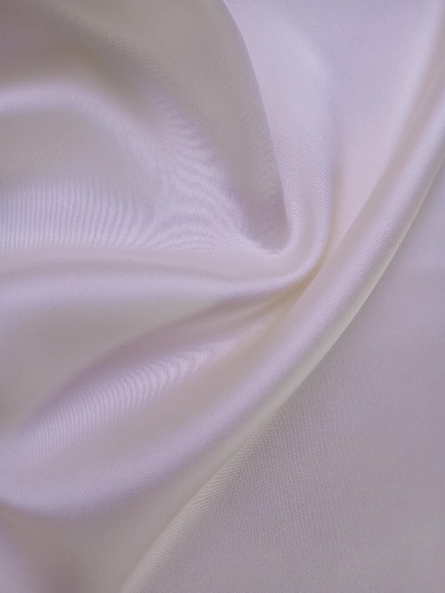 River Island - Poly Satin w/ Spandex - Cream - 58" Wide - Sold By The Metre
