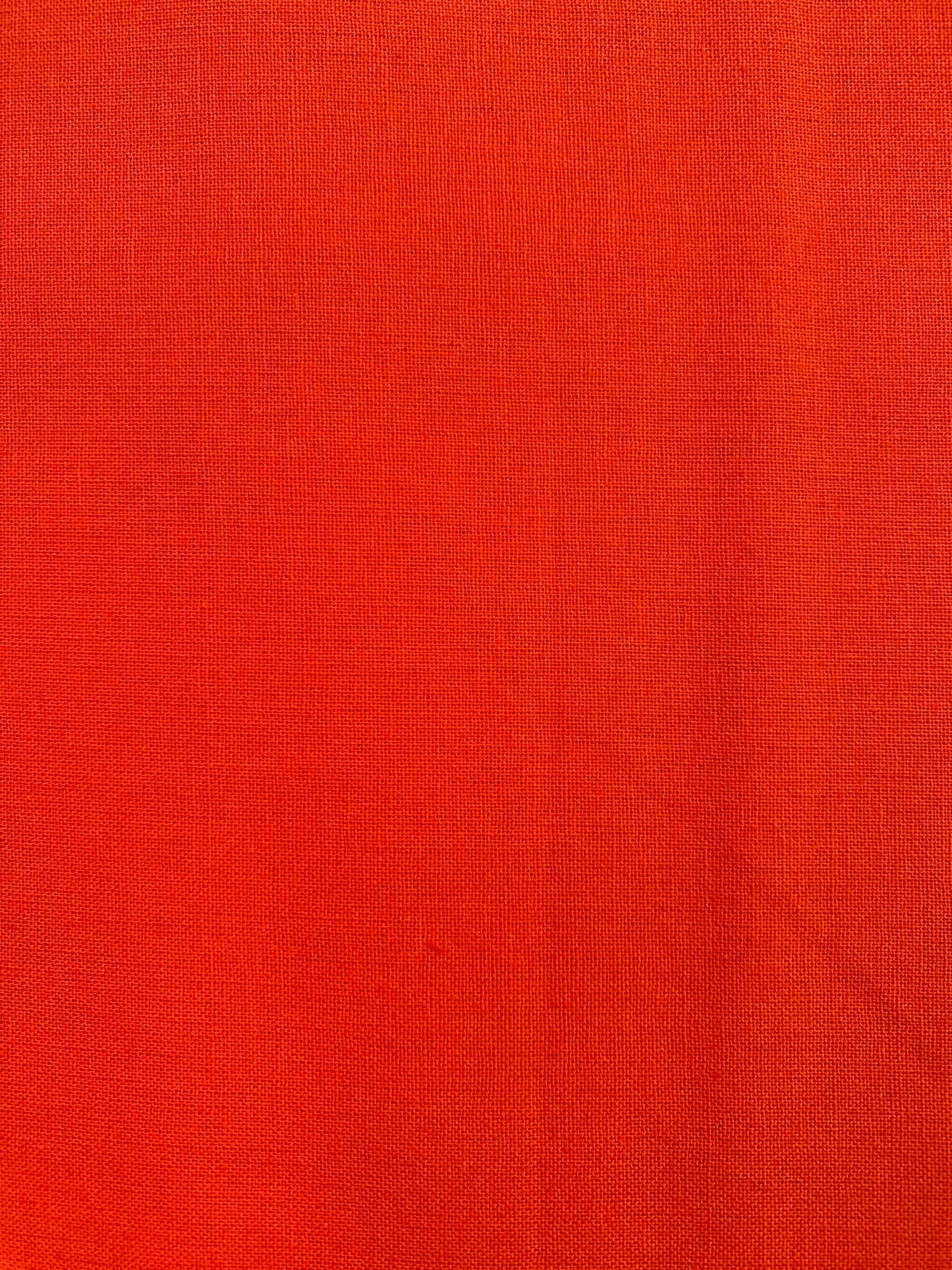 100% Cotton Plain Crafting & Quilting Fabric - 58" Wide - Orange - £4.99/m
