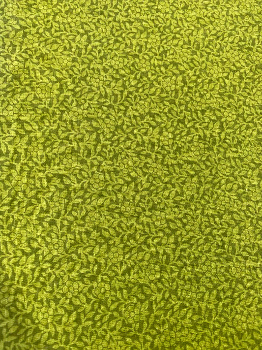 100% Cotton - Green - 110"Wide - Sold By The Metre