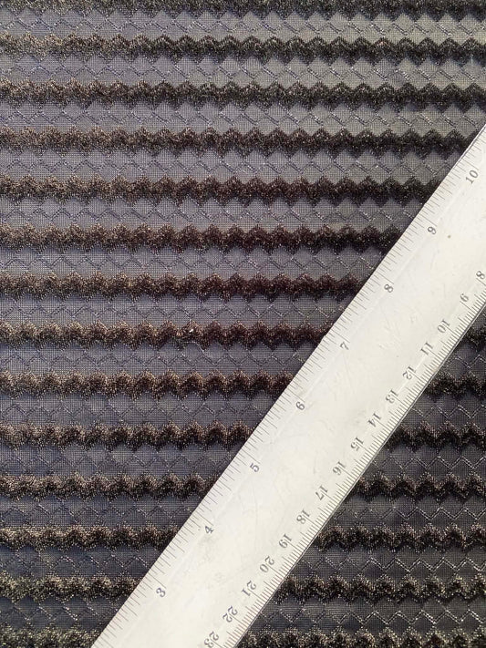 Burnout Velvet - Black - 57"Wide - Sold By The Metre