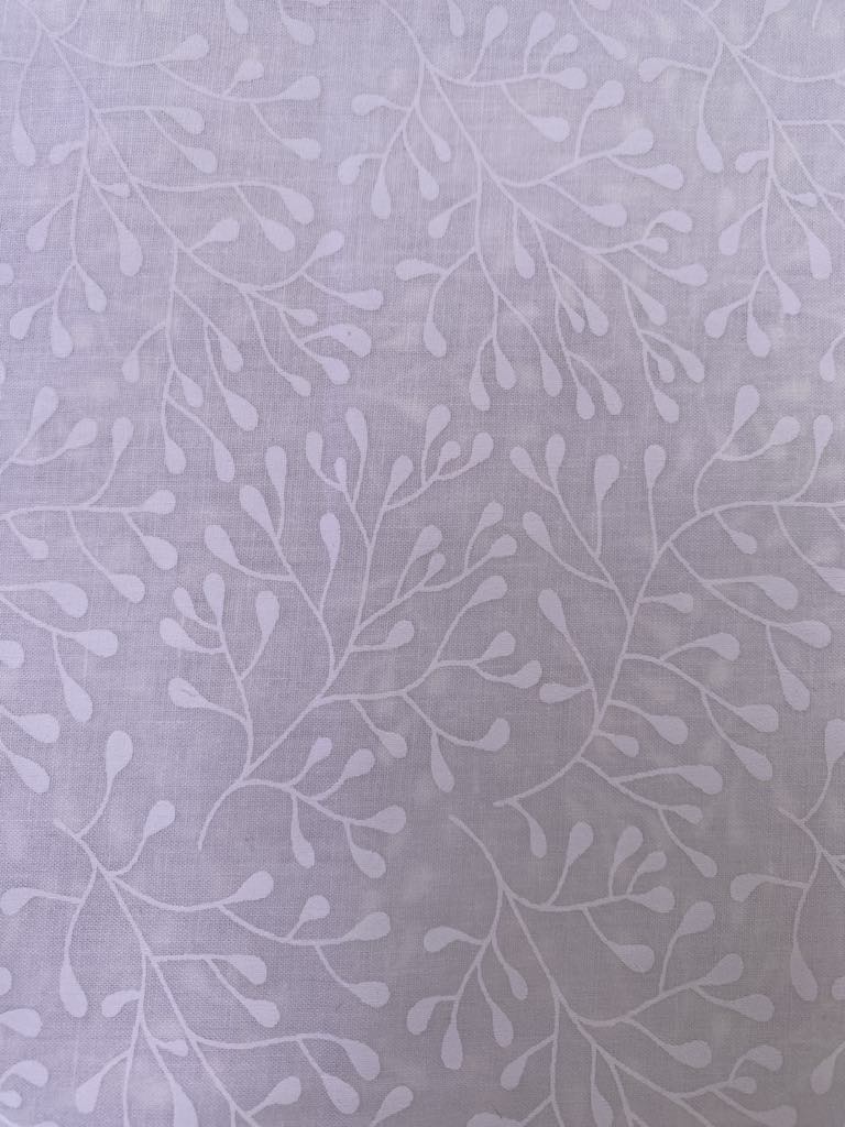 100% Cotton - Blenders 05 - White on Cream - 44" Wide - Sold By The Metre