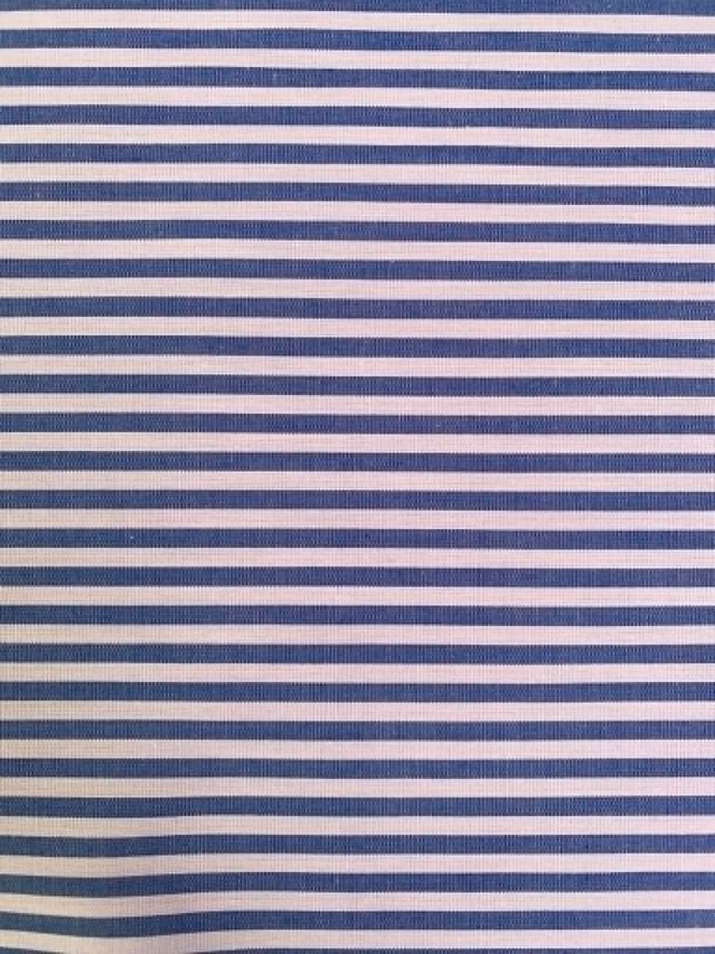 100% Cotton Silky Chambray Stripe Fabric - 58" Wide - Blue & White Mechanical Stretch Woven Shirting - £3.99/m