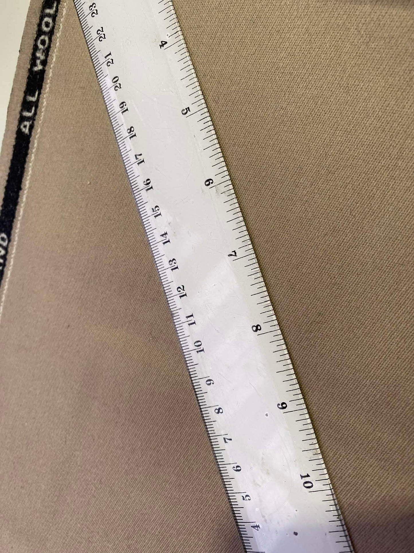 100% Wool Fabric - Camel - 30" Wide - Traditional Tailoring & Heritage Quality - £5.99/m