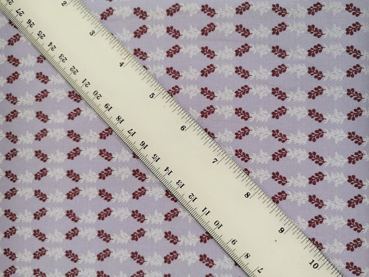 100% Cotton - Crafting & Quilting - Lilac/Plum/White - 44" Wide - Sold By the Metre