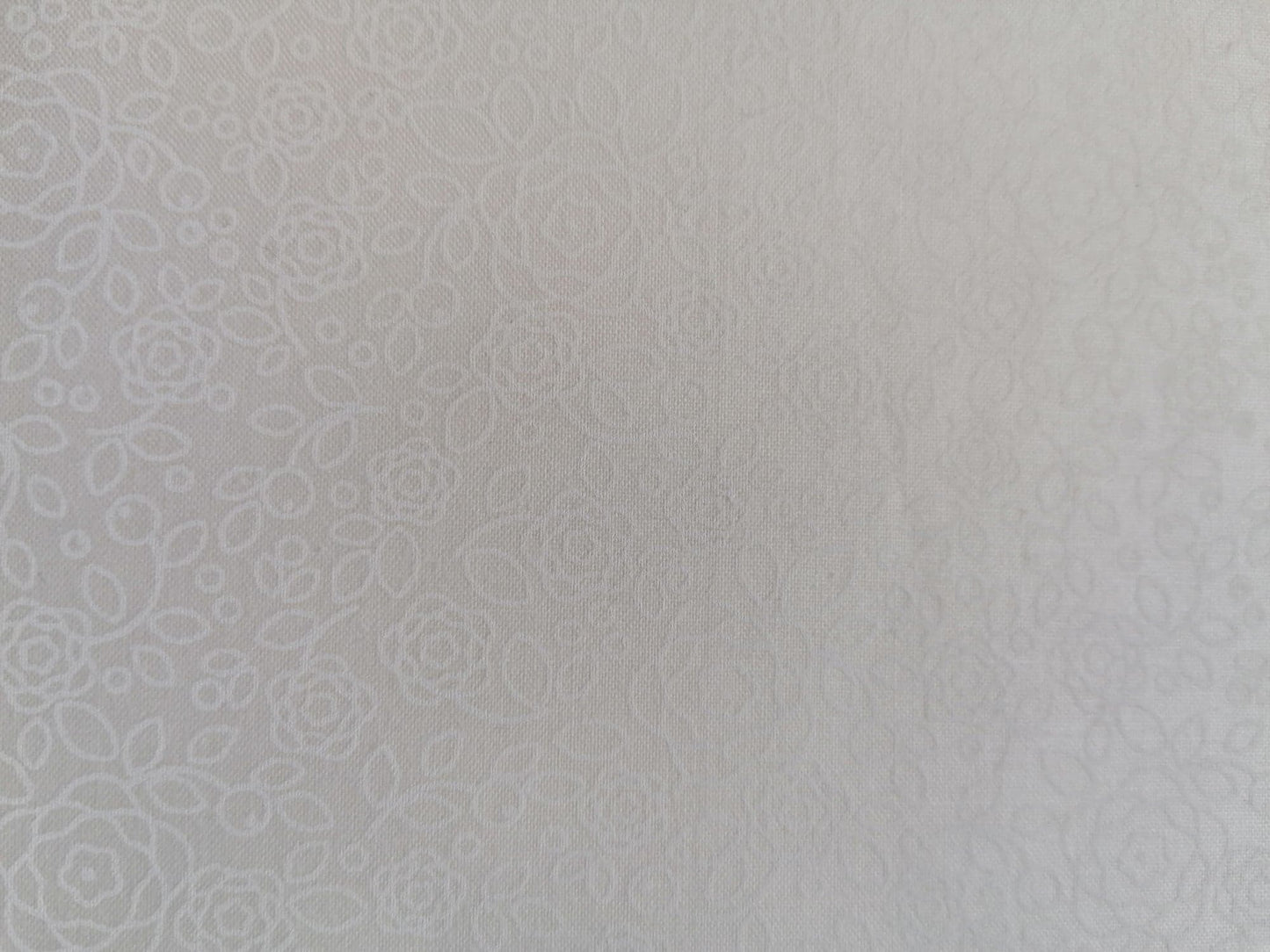100% Cotton - Crafting & Quilting - Des 108 - Cream on Cream - 44" Wide - Sold By the Metre