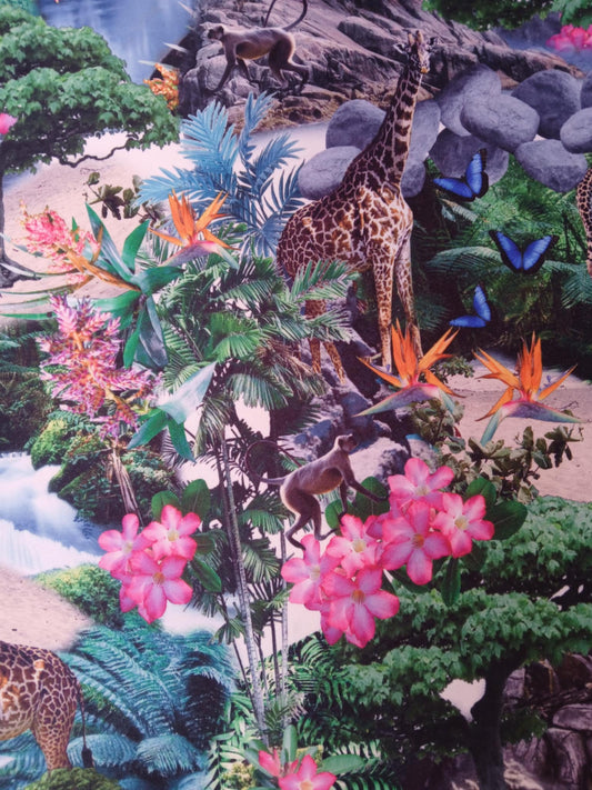 Scuba - Jungle - Multicoloured - 60" Wide - Sold By The Metre