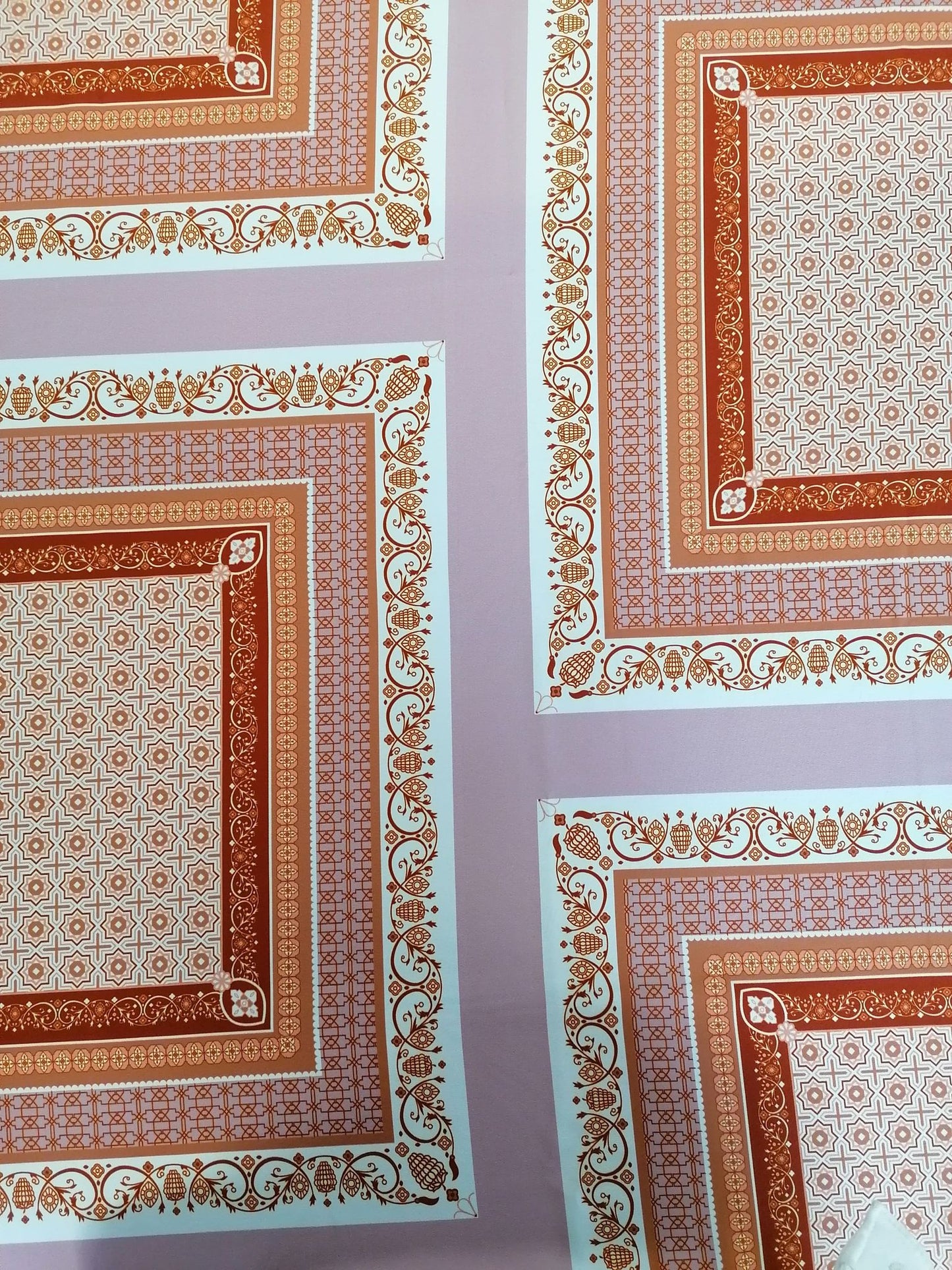 Morrocaine - Brown/Beige/Dusty Pink - 59" Wide - Sold By the Metre