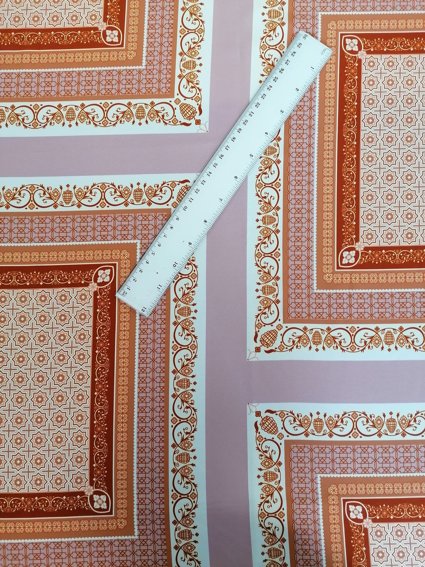 Morrocaine - Brown/Beige/Dusty Pink - 59" Wide - Sold By the Metre