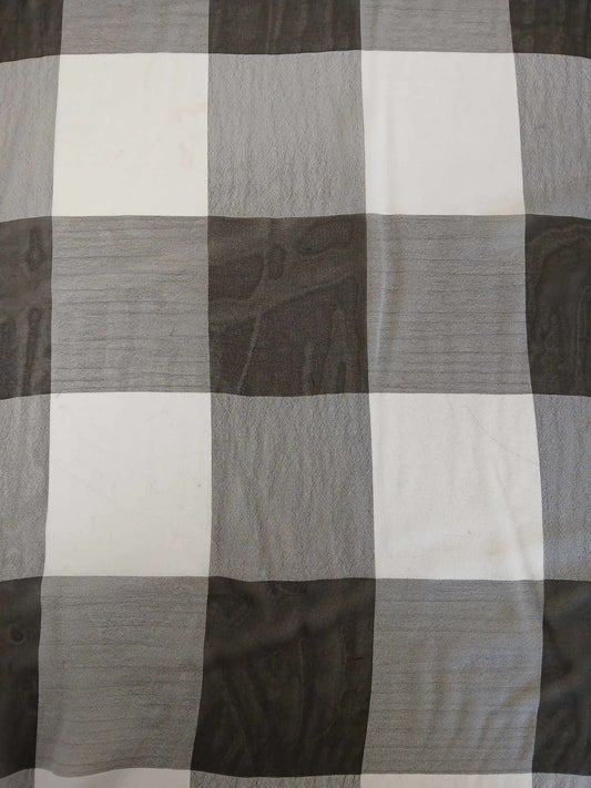 Chiffon - Grey/Black/White - 56" Wide - Sold By The Metre