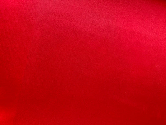 Poly Satin - Red - 58" Wide - Sold By The Metre