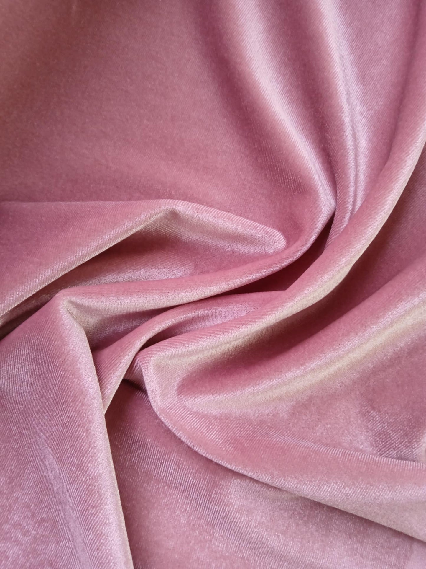 Spandex Velvet - Dusty Pink - 62" Wide - Sold By The Metre