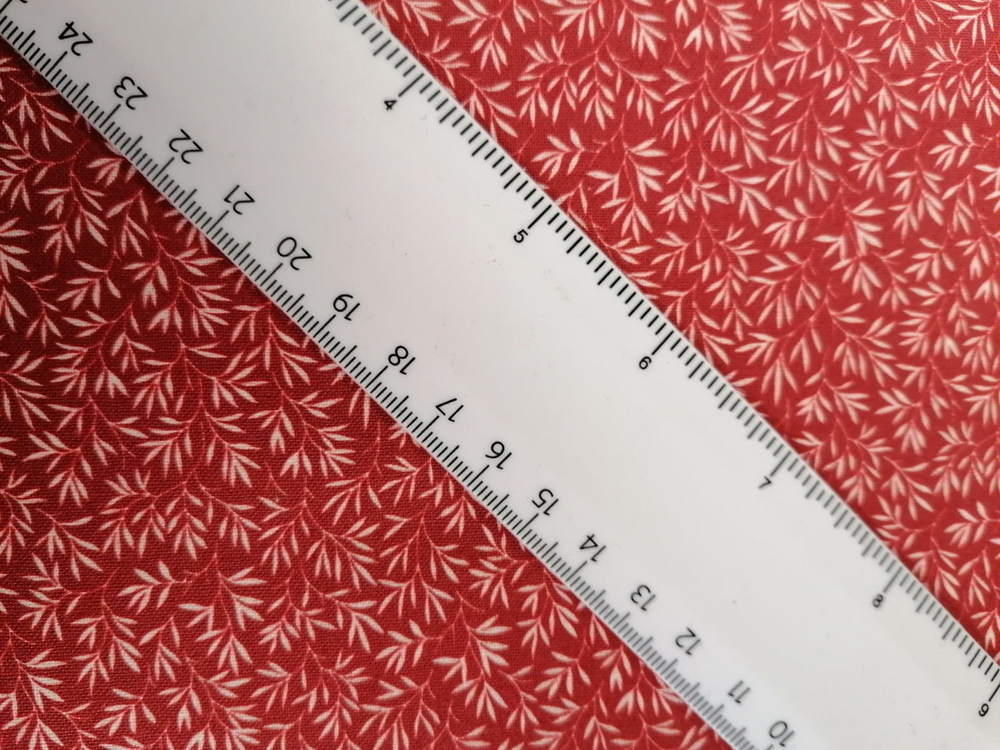 100% Cotton - Crafting & Quilting - Burgundy/Cream - 44" Wide - Sold By the Metre