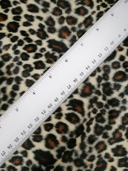 Velboa - Brown/Cream/Black - 59" Wide - Sold By the Metre