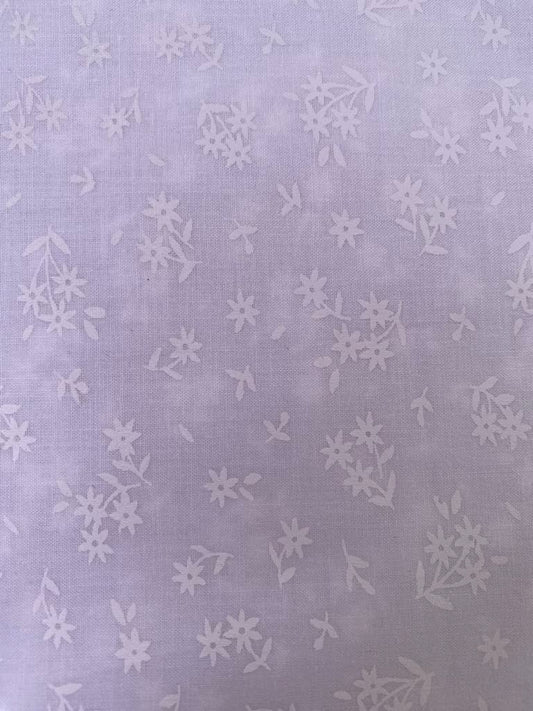 100% Cotton - Blenders 04 - Floral - Cream on White - 44" Wide - Sold By The Metre