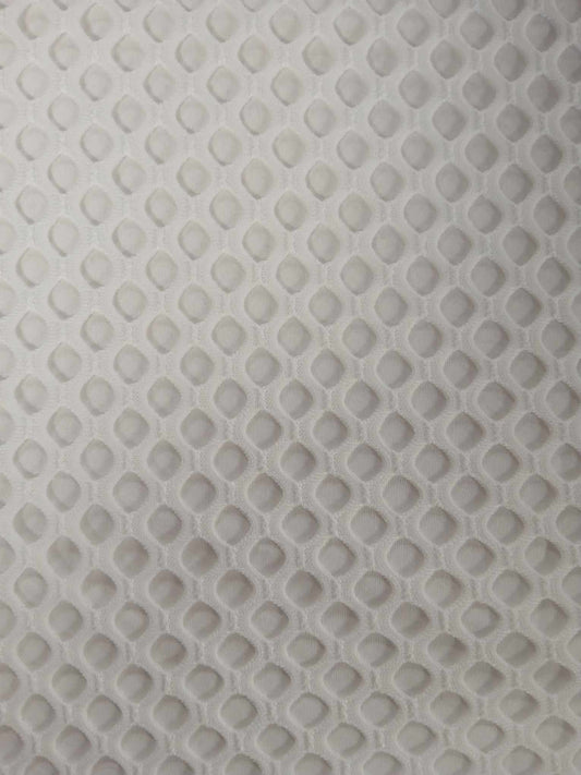 Polyester Vest - White - 61" Wide - Sold By the Metre