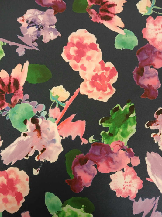 Scuba - Navy/Pink/Purple/Green - 61" Wide - Sold By the Metre