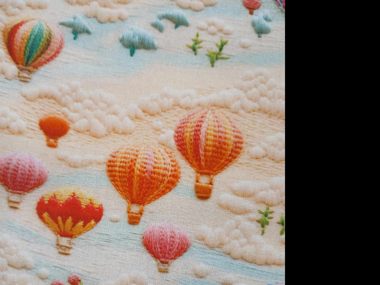 100% Cotton - Digital Print - Cream/Orange/Red/Blue/Purple - 44" Wide - Sold By the Metre