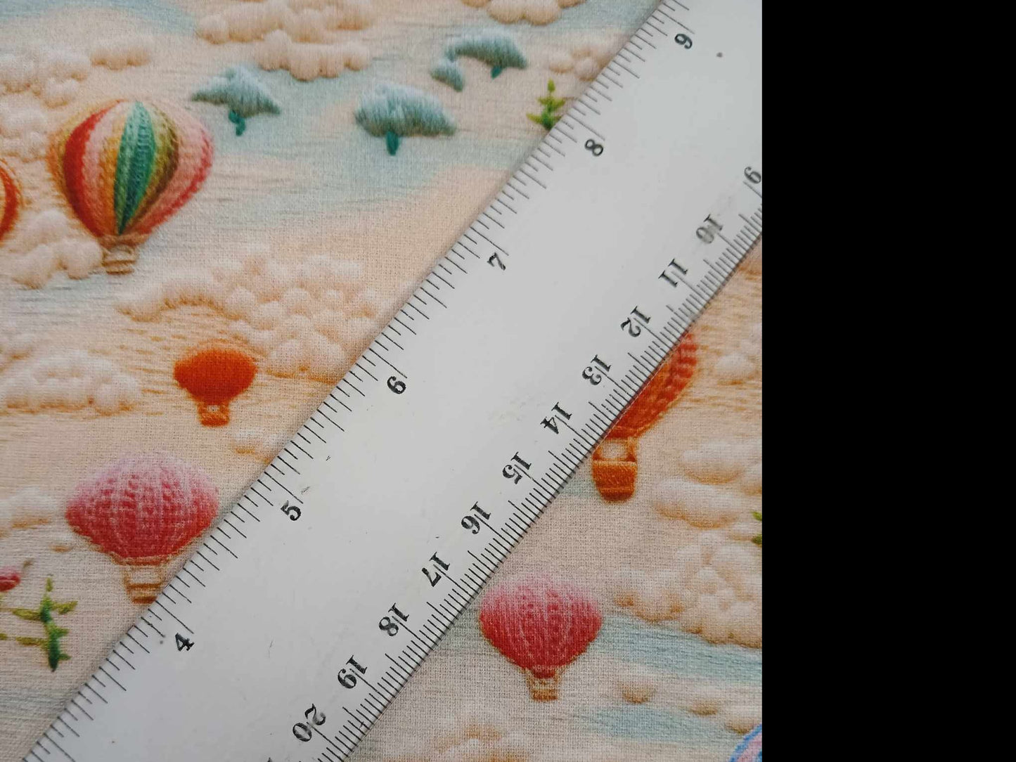 100% Cotton - Digital Print - Cream/Orange/Red/Blue/Purple - 44" Wide - Sold By the Metre