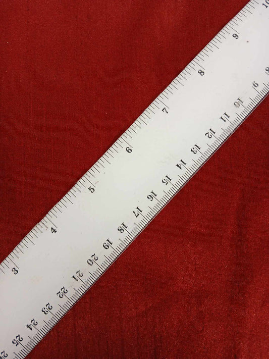 Shantung Satin - Deep Red - 44" Wide - Sold By the Metre