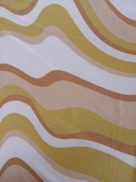 ITY - Cream/Olive/Brown - 56" Wide - Sold By The Metre