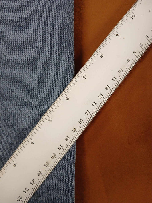 Denim Suede Backed - Rust - 54" Wide - Sold By The Metre