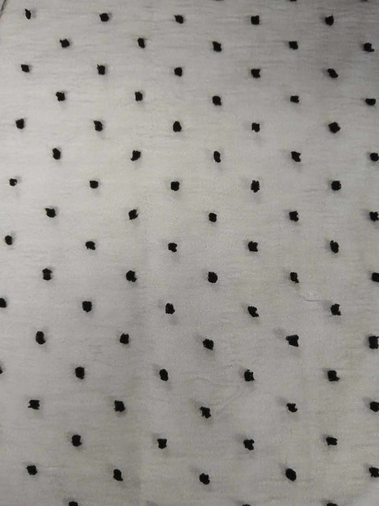 Dobby Organza - Black - 59" Wide - Sold By the Metre