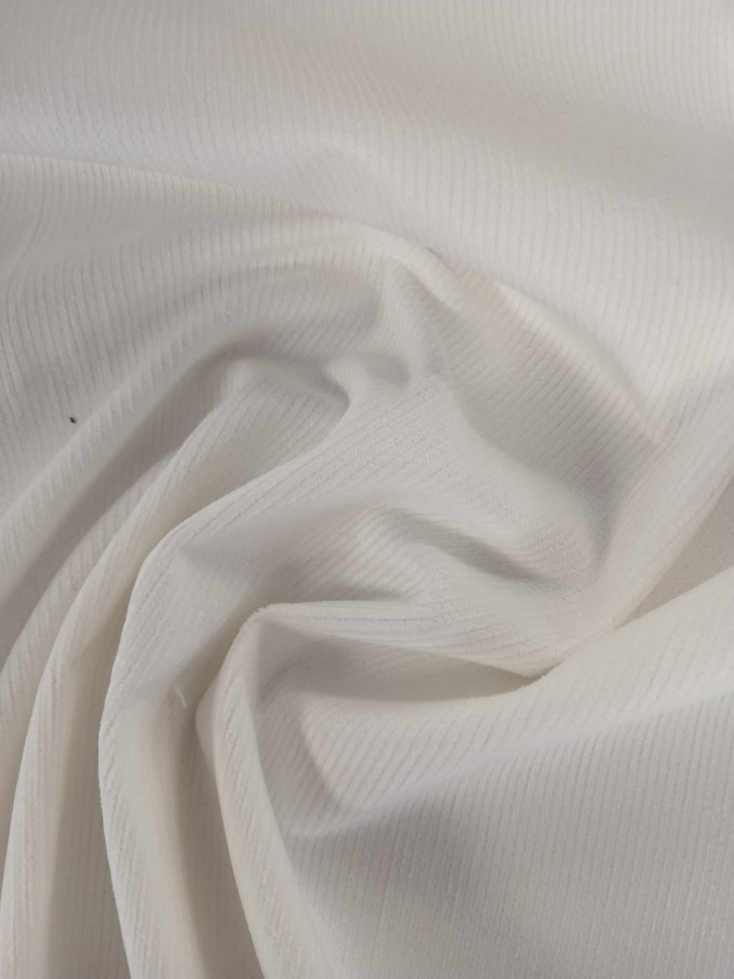 Corduroy - White - 59" Wide - Sold By the Metre