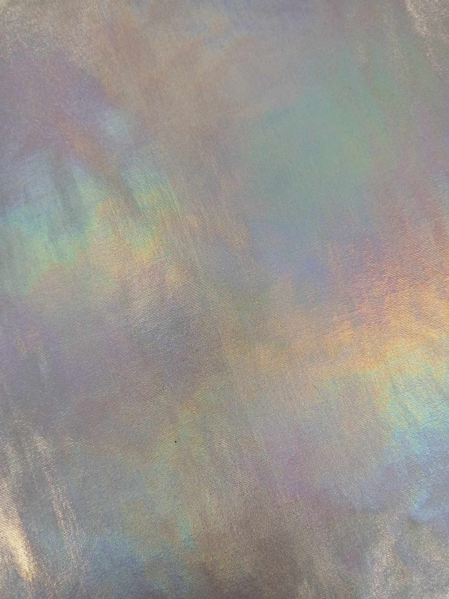 Iridescent Lame - Silver/Black - 58" Wide - Sold By the Metre