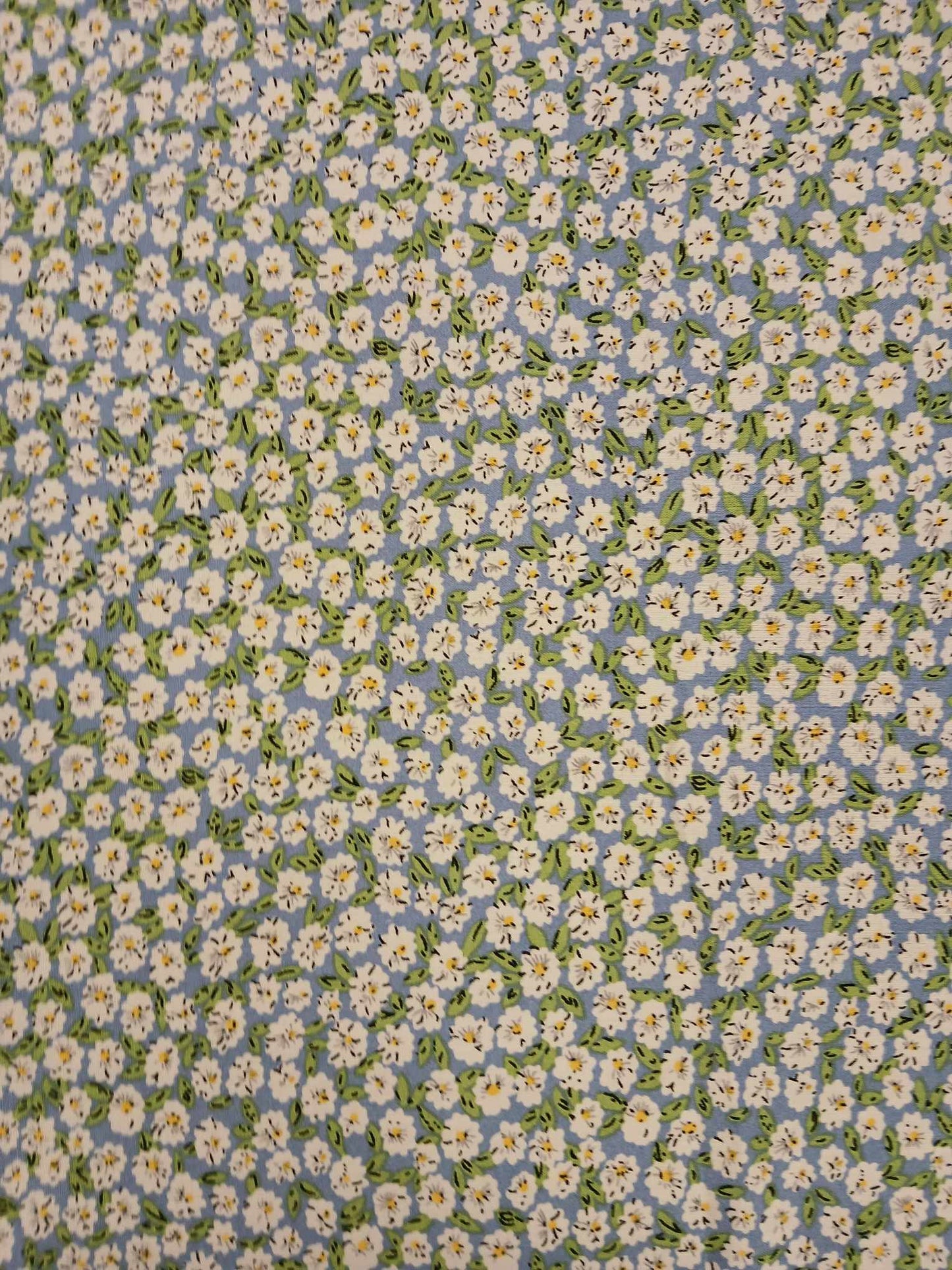 Viscose - Blue/Yellow/Green/White - 57" Wide - Sold By the Metre