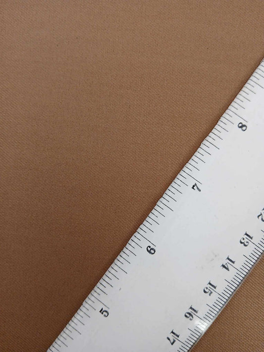 Super Fine Luxury Tropical Wool Suiting - Tobacco - 58" Wide - Sold By the Metre