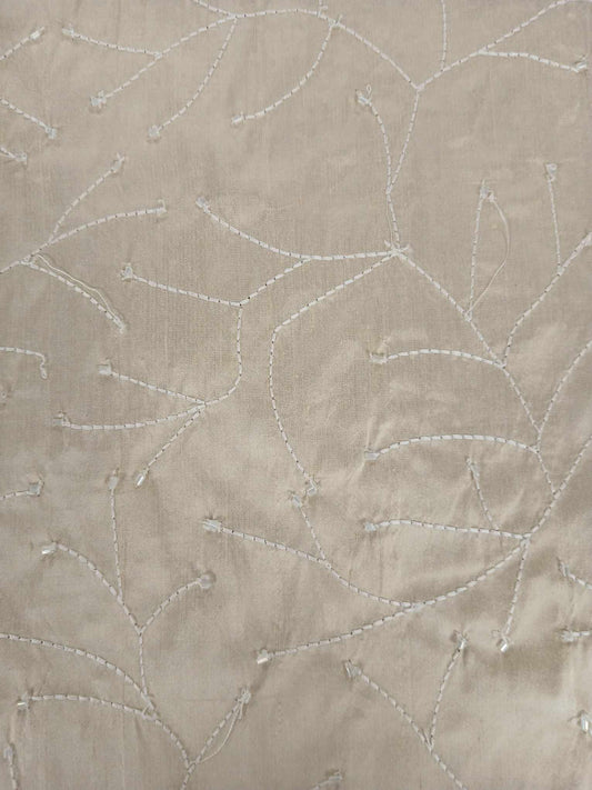 Dupion Silk - Buttermilk - 44" Wide - Sold By the Metre