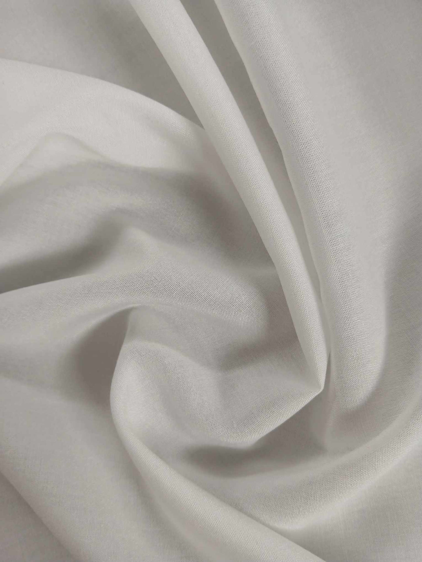 Viscose - White - 57" Wide - Sold By the Metre