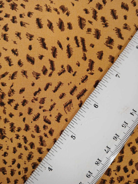 Viscose - Mustard/Brown - 57" Wide - Sold By the Metre