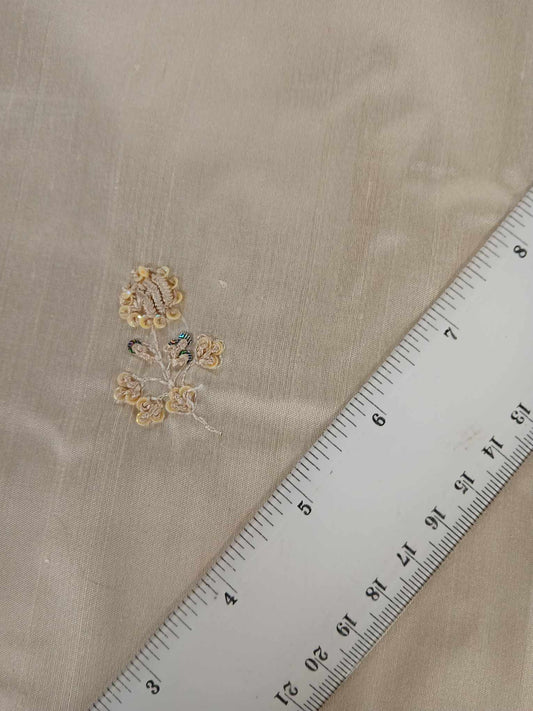 Dupion Silk - Pale Gold - 44" Wide - Sold By the Metre