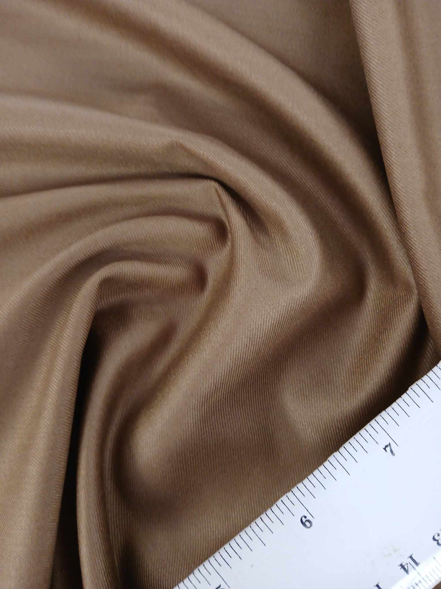 Super Fine Luxury Tropical Wool Suiting - Tobacco - 58" Wide - Sold By the Metre