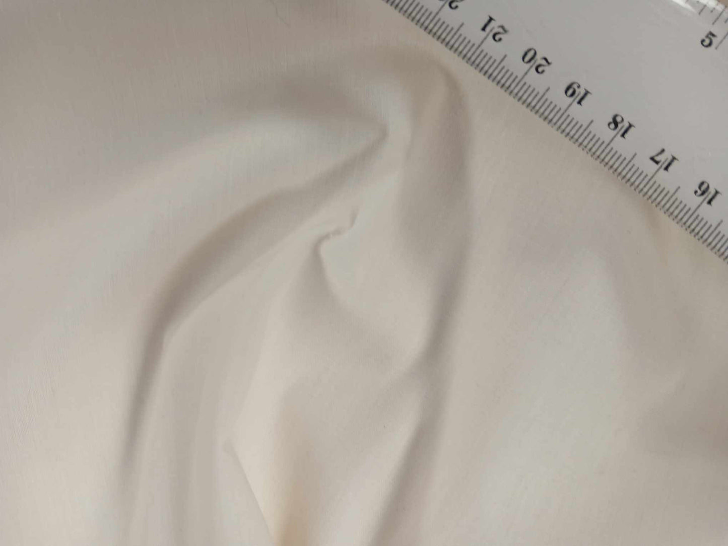 100% Cotton - Ivory - 60" Wide - Sold By the Metre