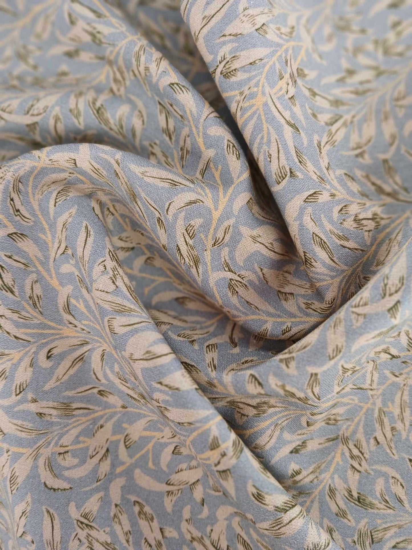 100% Cotton - Willow Bough - Grey - 55" Wide - Sold By the Metre