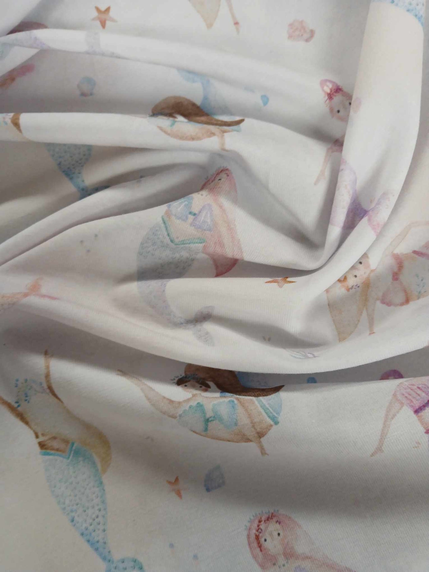 95% Cotton 5% Lycra Jersey - Pink/Purple/Blue - 63" Wide - Sold By the Metre
