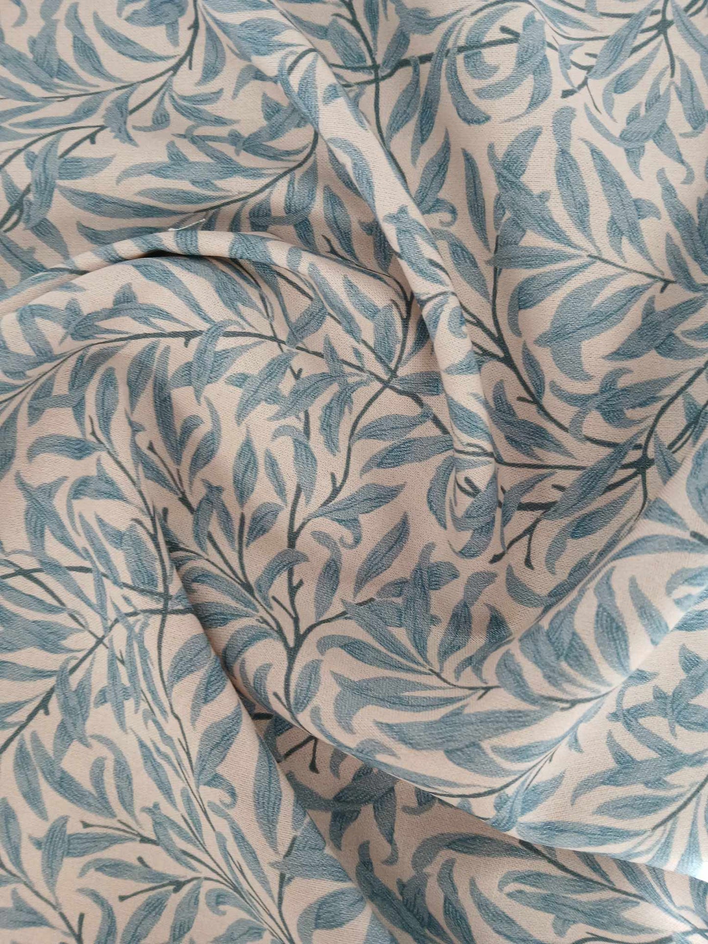 100% Cotton - Willow Bough - Azure - 55" Wide - Sold By the Metre