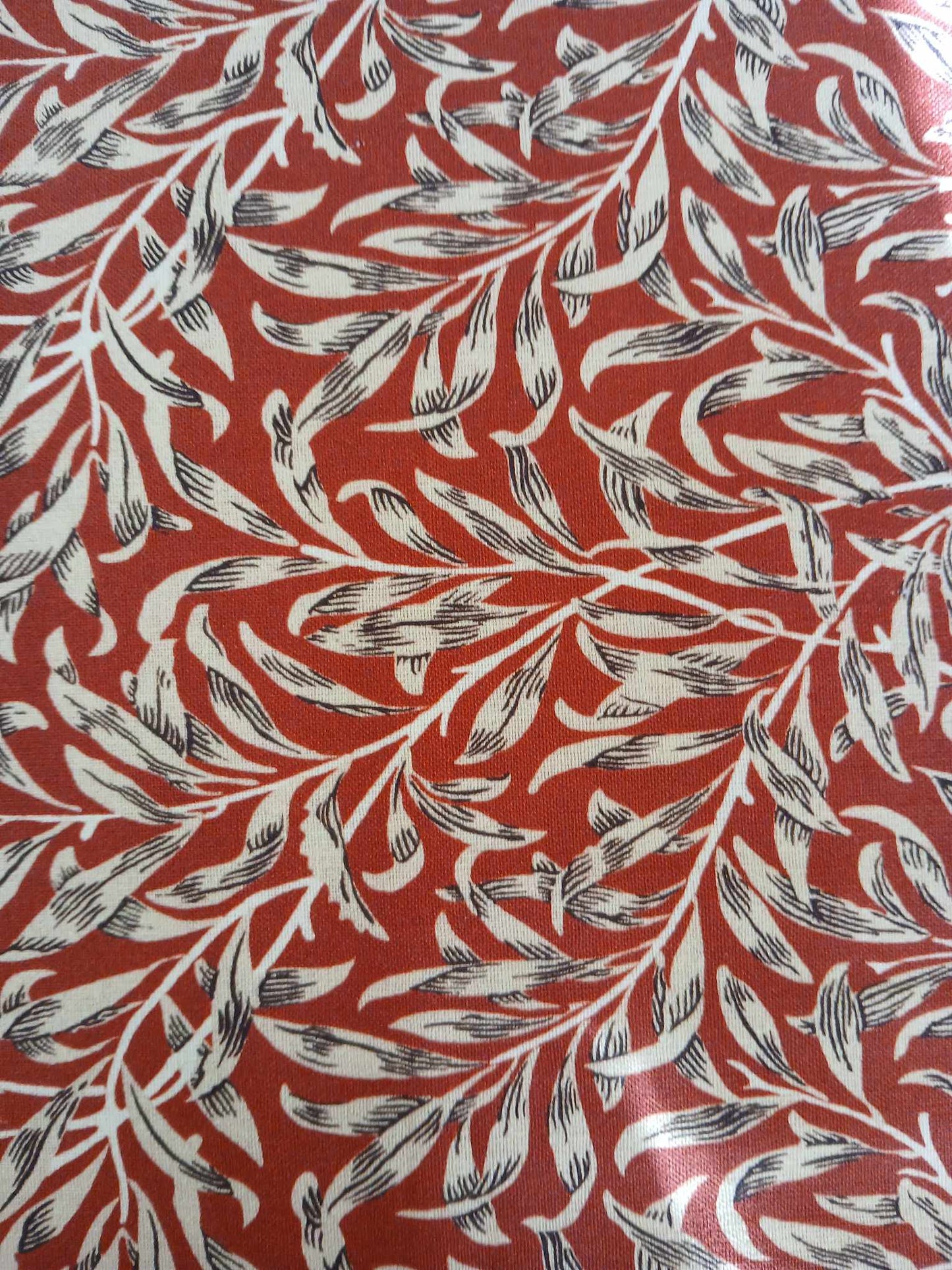 100% Cotton - Willow Bough - Crimson - 55" Wide - Sold By the Metre