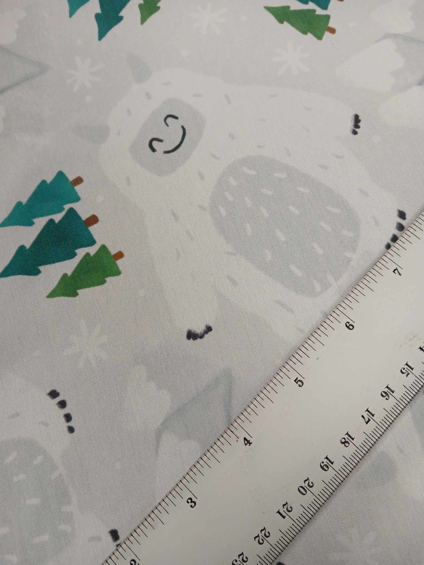 95% Cotton 5% Lycra Jersey - Green/Grey/White - 63" Wide - Sold By the Metre