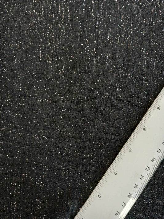 Scuba Lurex - Black/Silver - 60" Wide - Sold By the Metre