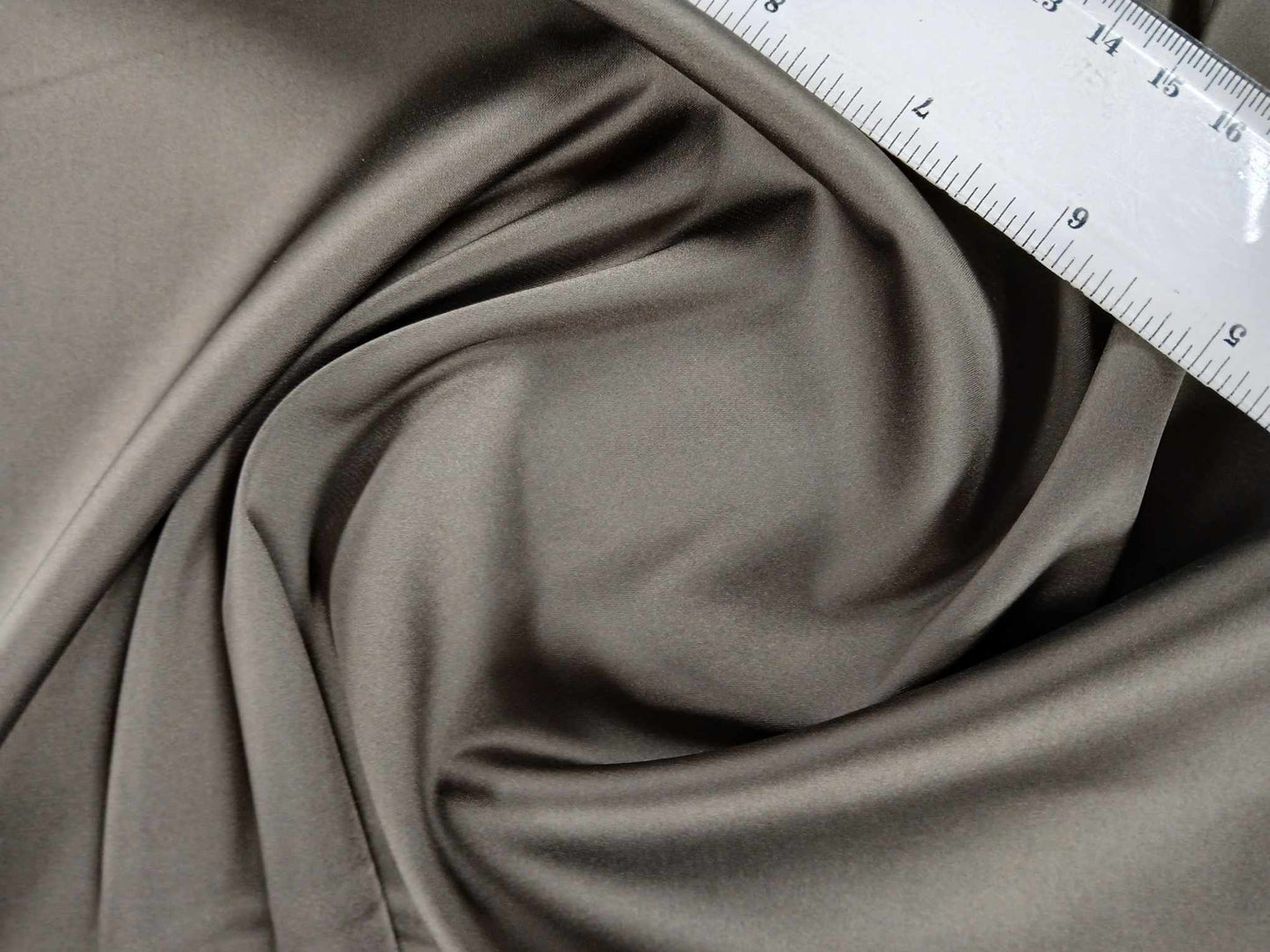 Satin Lycra - Khaki - 51" Wide - Sold By the Metre