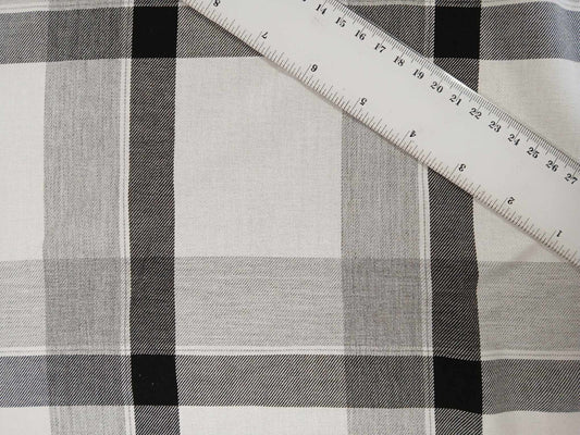 Viscose - Black/Grey/Ivory - 61" Wide - Sold By the Metre