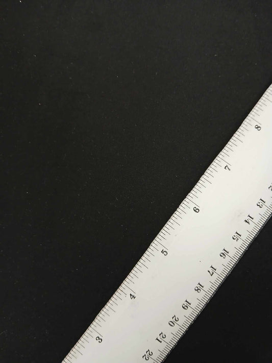 Poly Morrocain - Black - 61" Wide - Sold By the Metre