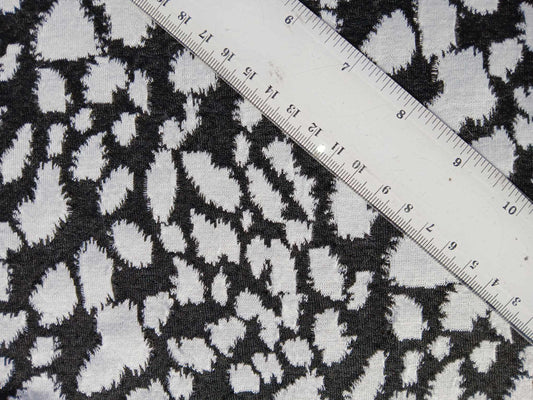 Ponte Roma - Black/White - 59" Wide - Sold By The Metre