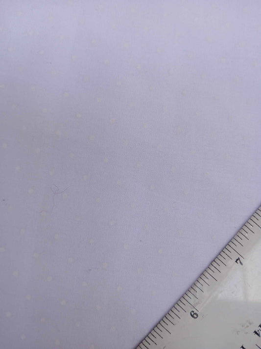 Poly Cotton - Spot - Lilac/White - 44" Wide - Sold By the Metre