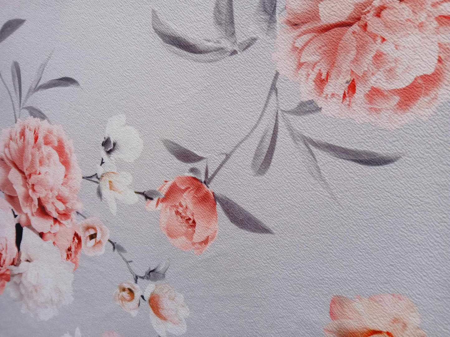 Scuba Crepe - Silver/Grey/Pink - 59" Wide - Sold By the Metre