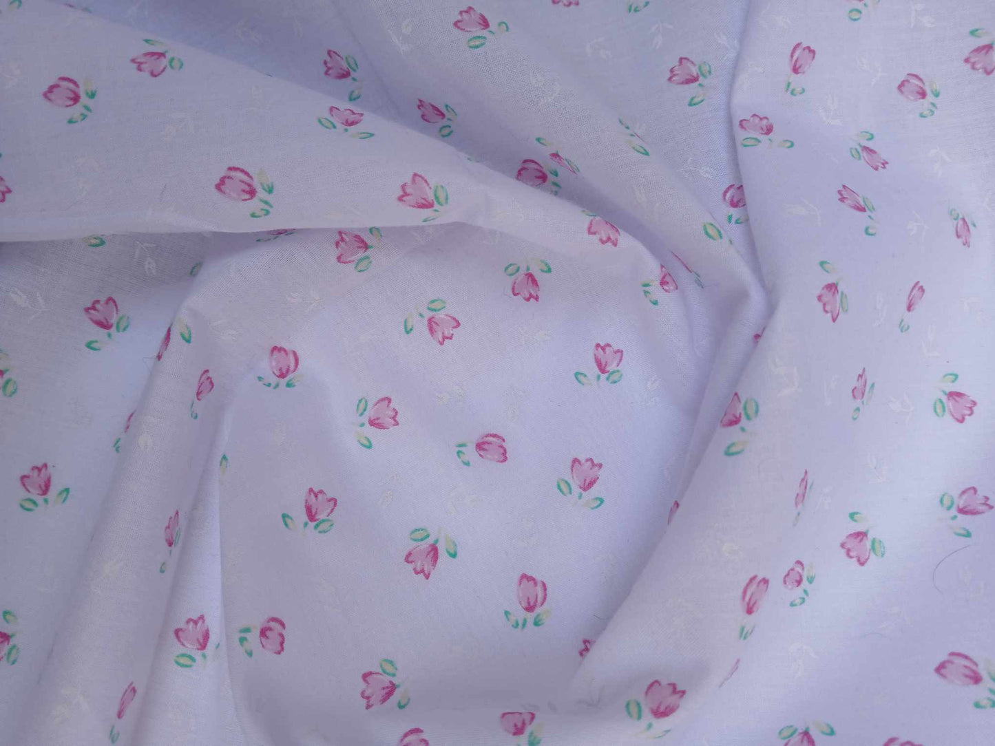Poly Cotton - Lilac/Pink/Green/White - 44" Wide - Sold By the Metre