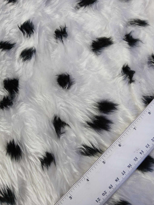 Fur - Black/White - 62" Wide - Sold By The Metre